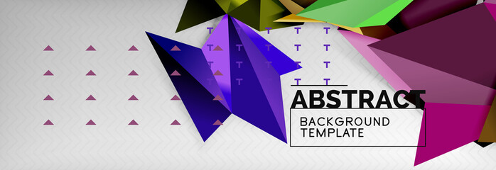 Triangles background techno template