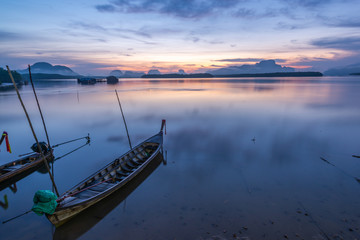 Beautiful sunrise view over the sea