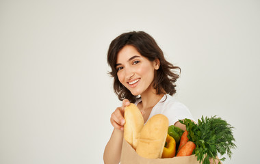 the woman went to the grocery store