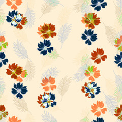 Beautiful seamless floral pattern background.