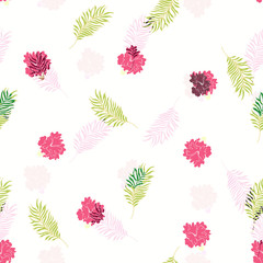 Beautiful seamless floral pattern background.