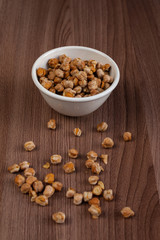 chickpea isolated on a plate