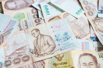 1000 THB money background close up object of business concept
