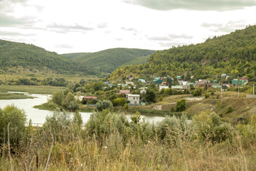 lake in the village