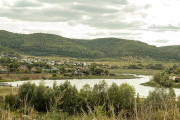 lake in the village