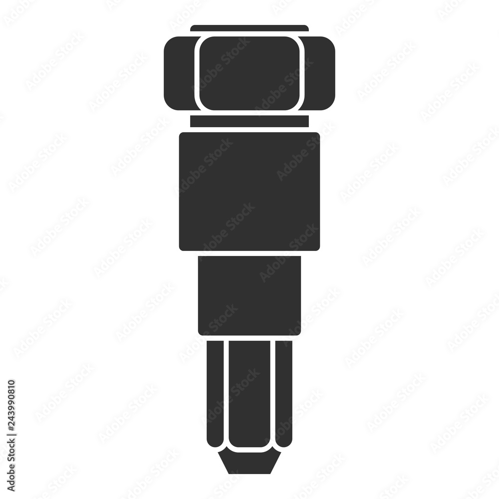 Poster car injector icon. simple illustration of car injector vector icon for web design isolated on white 