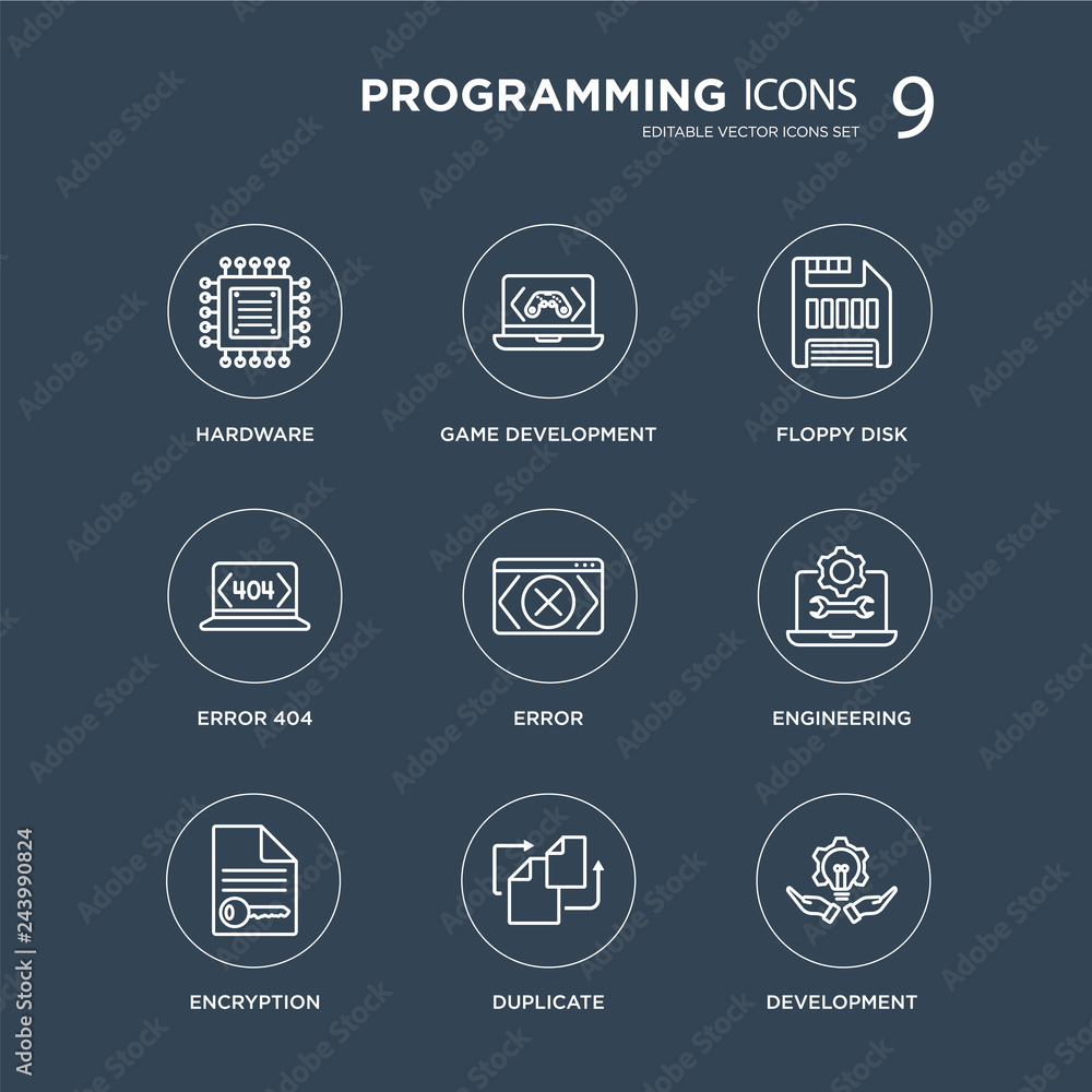 Poster 9 hardware, game development, encryption, engineering, error, floppy disk, error 404, duplicate mode