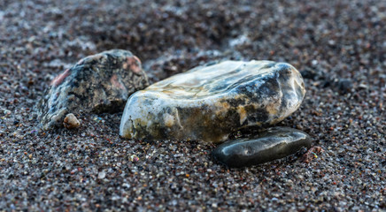 Stein am Strand