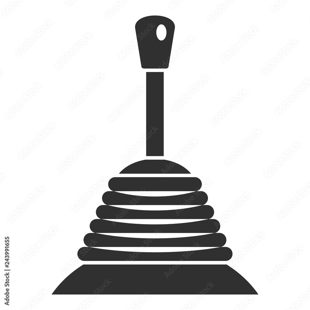 Poster manual gearbox icon. simple illustration of manual gearbox vector icon for web design isolated on wh