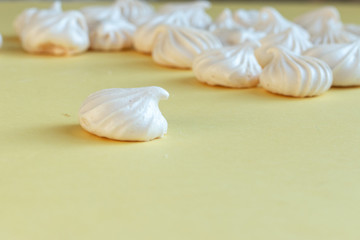 Fototapeta na wymiar group of sweet meringue in a table