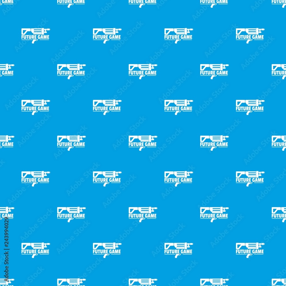 Poster future game pattern vector seamless blue repeat for any use