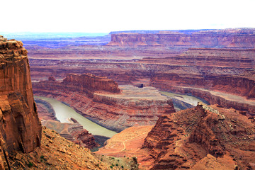 Panoramic view of scenic Dead Horse Point State Park, Utah,