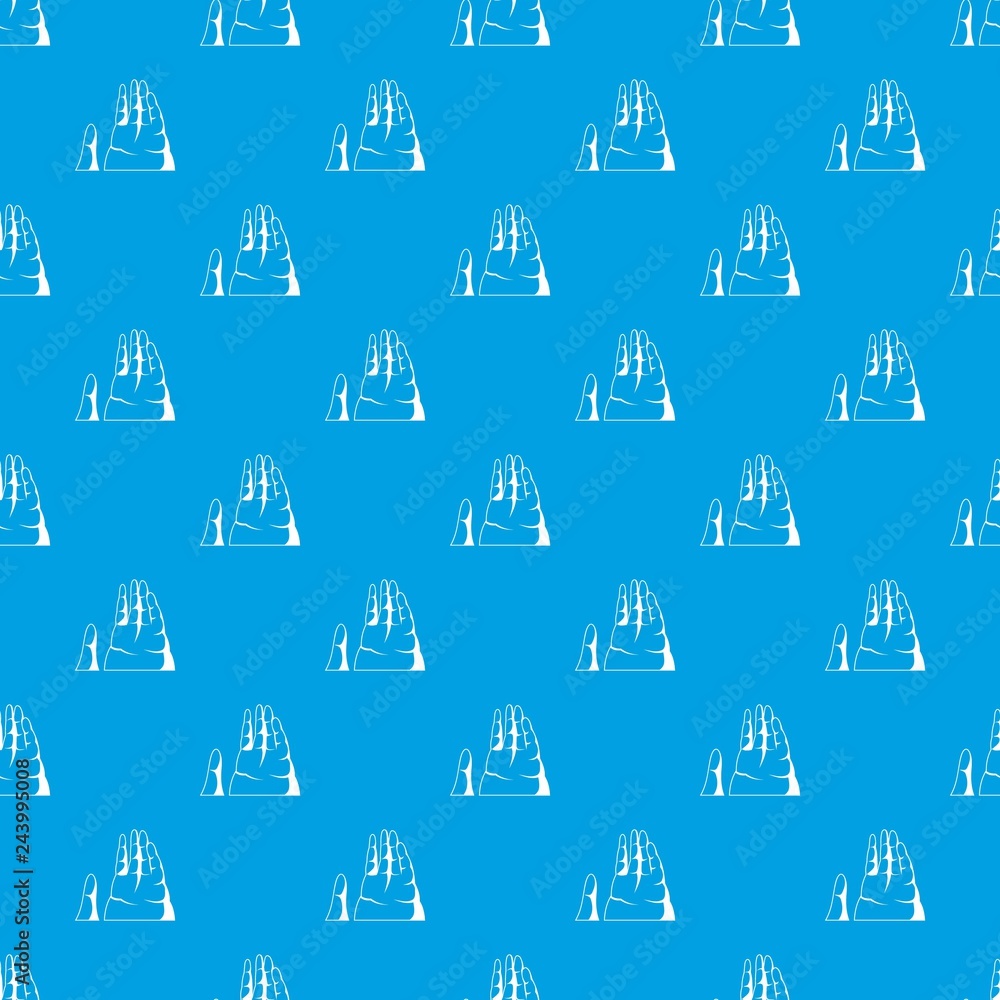 Poster sea cliff pattern vector seamless blue repeat for any use