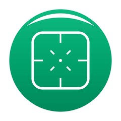 Obraz premium Military objective icon. Simple illustration of military objective vector icon for any design green