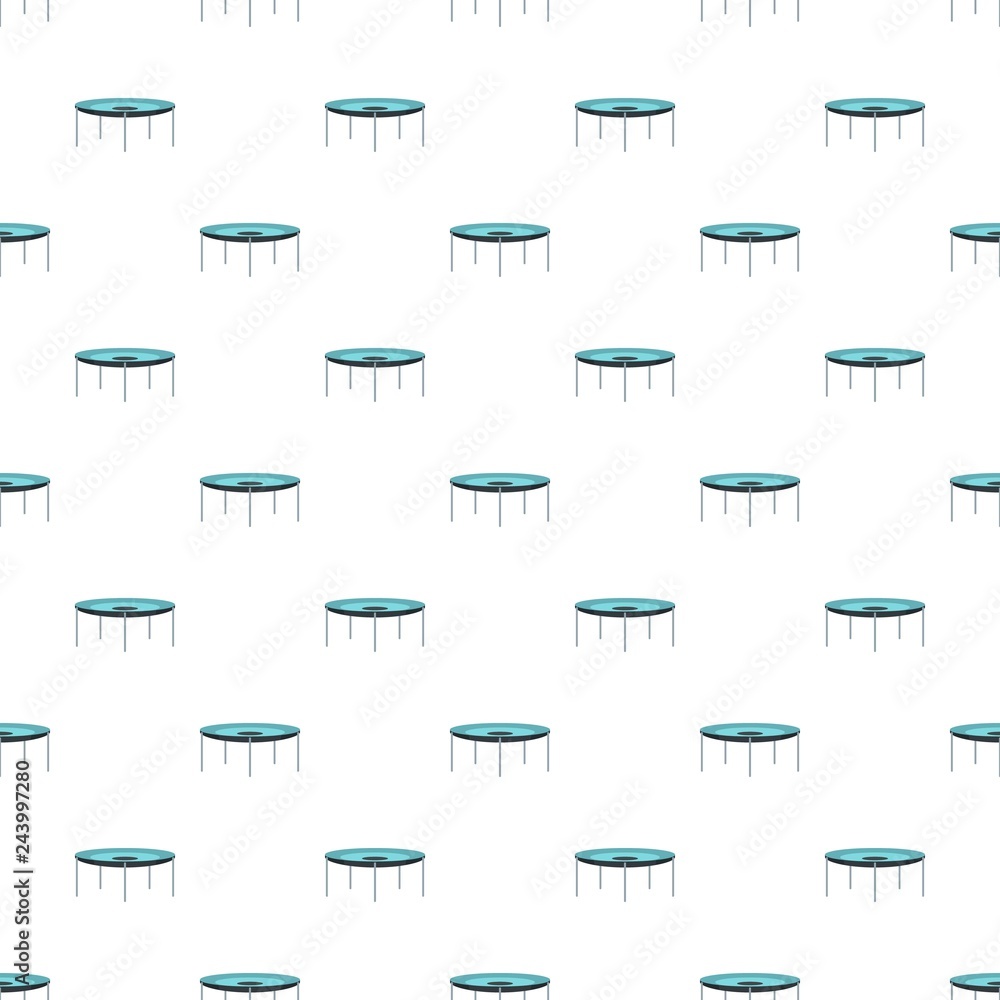 Poster round trampoline pattern seamless vector repeat for any web design