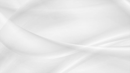 Plakat Abstract grey white smooth waves background