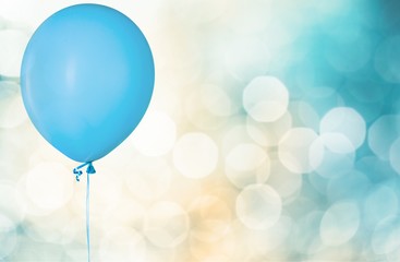 Colorful balloons with happy celebration party background