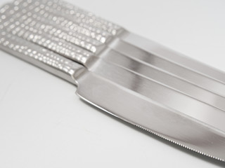 silverware forks spoons knives cutlery on a white background