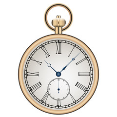Vector Old Pocket Watch