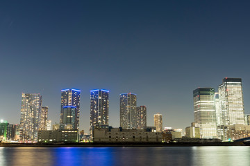 Fototapeta na wymiar 東京ベイエリアの夜の風景