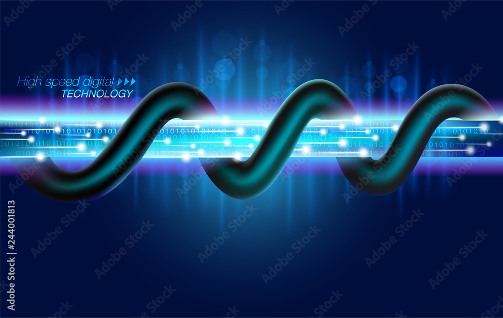 Poster high speed digital fiber optic technology into the future of access to large data transfers with the