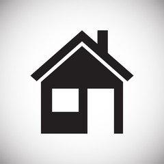 Home icon on white background for graphic and web design, Modern simple vector sign. Internet concept. Trendy symbol for website design web button or mobile app