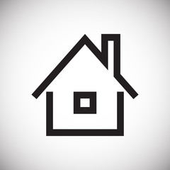 Home icon on white background for graphic and web design, Modern simple vector sign. Internet concept. Trendy symbol for website design web button or mobile app