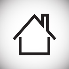 Home icon on white background for graphic and web design, Modern simple vector sign. Internet concept. Trendy symbol for website design web button or mobile app