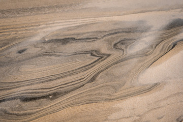 Fototapeta premium Beautiful sand dunes in the windy winter- Israel
