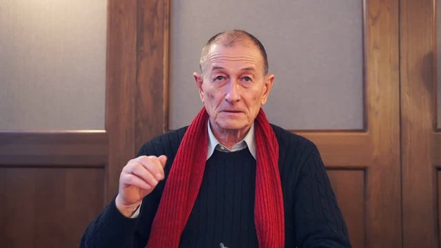 Businessman presentating business company