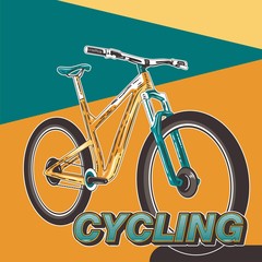 Bicycle Poster Vector Illustration - Vector