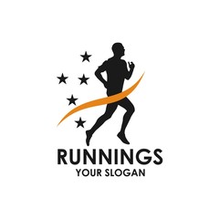 running logo template