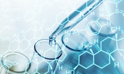 Science laboratory test tubes , laboratory equipment