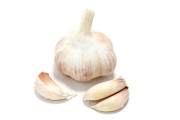 garlic isolated on a white background