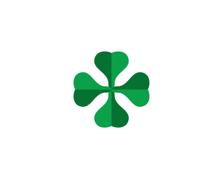 Clover Leaf Logo Template