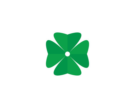 Clover Leaf Logo Template