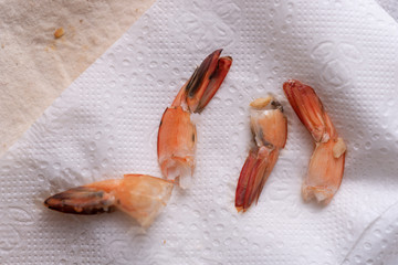 Tail of shrimp