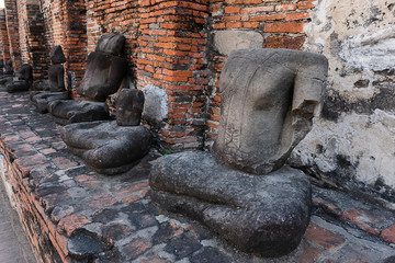 Buddhist temple in the city of Ayutthaya