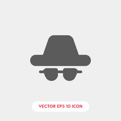 man with hat icon vector