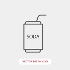 soda icon vector