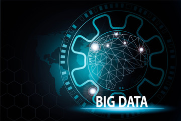 big data technology of future concept background
