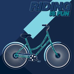 Bicycle Poster Vector Illustration - Vector