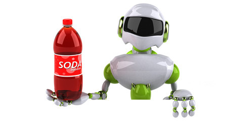 Green robot - 3D Illustration