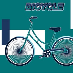 Bicycle Poster Vector Illustration - Vector