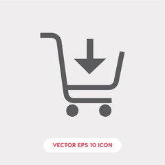 shopping cart icon. shopping icon vector. Linear style sign for mobile concept and web design. shopping cart symbol illustration vector graphics - Vector	