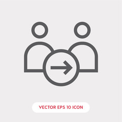 Mentor system icon. Mentor icon vector. Linear style sign for mobile concept and web design. Mentor symbol illustration. vector graphics - Vector	