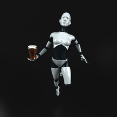 Fototapeta premium Robot - 3D Illustration