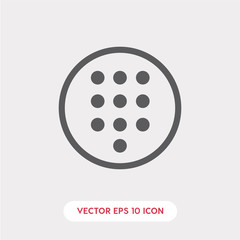 buttons icon vector