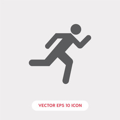 running human icon vector