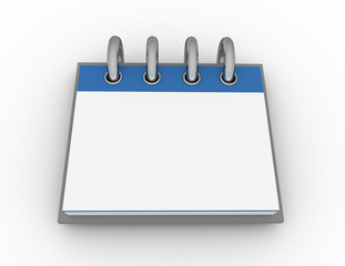 a blank calendar